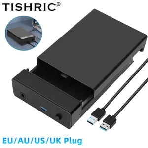 TISHRIC 2.5/3. 5 SSD External Hard Drive Box External HDD Case 450Mb/s 18TB SATA To USB 3.0 Hard Disk Case Adapter