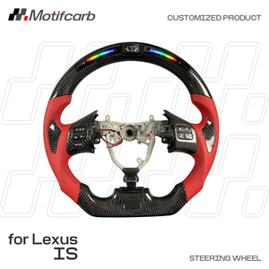 Volante personalizado de fibra de carbono real para Lexus IS250 IS350 300C 250C F-sport 2005-2013 con pantalla LED inteligente de RPM - Product Image 2