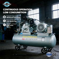 Compresseur d'air à piston mobile portable 10KW, moteur 380V 15KW, système de contrôle PLC industriel robuste pour l'exploitation minière et la construction
