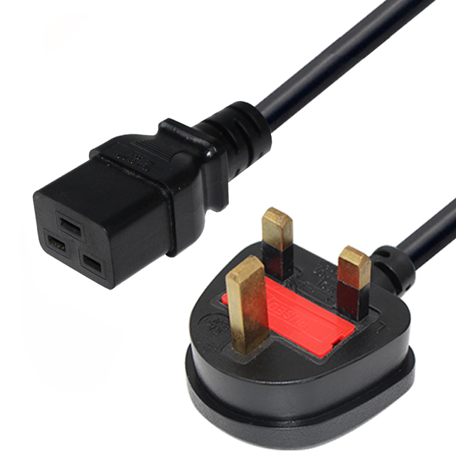 Сертификат BS, 1 фут, 3 фута, 5 футов, C15, C19 шнур питания британского стандарта, кабель питания переменного тока для ноутбука