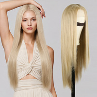 Perruque synthétique en fibre Futura, frontale sans colle, avec dentelle 13x6, ondulations naturelles premium, pour femmes, vente en gros