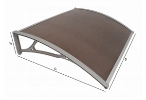 กันสาดประตูด้านหน้า,ที่กันฝนสำหรับประตูหลัง,ระเบียง,หน้าต่าง - Product Image 4