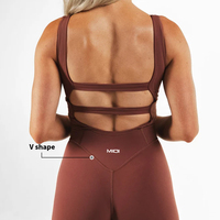 Combinaison de sport dos nu à séchage rapide pour femme, style tissus chauds, idéale pour le fitness et le yoga, pour femme grande taille