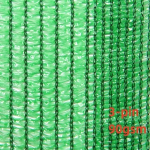 Filet d'ombrage mono-rouleau vert vif à 3 aiguilles, 90 g/m², pour jardins - Product Image 1