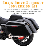 Courroie de transmission à chaîne compatible avec Harley 2009-UP Touring Twin Cam & M8 Road Glide/Street Glide/Rode King/Electra Glide