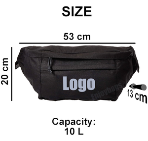 Sac banane unisexe <span class=keywords><strong>WATERFLY</strong></span> en polyester, motif lettres, forme boîte, fermeture éclair, résistant à l'eau, grand format, pour la randonnée et le sport, compatible tous téléphones - Product Image 2