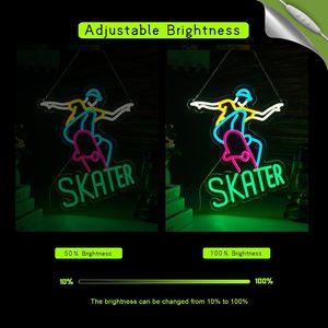 Skater Letreros Neon LED dimmable USB powered ambient <b>light</b> store <b>window</b> decoration <b>light</b> street indicator <b>light</b> landscape <b>light</b> - Product Image 2