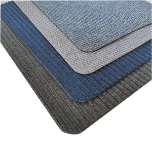 Usine fournir directement polyester non-tissé aiguille feutre tapis de sol avec latex gel support anti-dérapant tapis durable