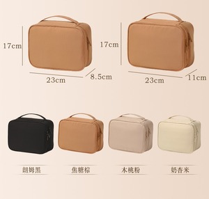 Bolsa de maquillaje de viaje portátil e impermeable <span class=keywords><strong>para</strong></span> mujeres, cosméticos, artículos de tocador y brochas - Product Image 6