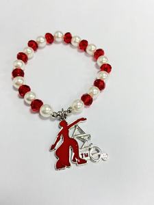 <strong>Red</strong> Color Sigma Pear White and Silver Plating <strong>Bracelet</strong> Large Mariner DST Alloy Necklace <strong>Bracelet</strong> - Product Image 3