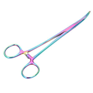 Pinzas de Pesca de Acero Inoxidable de 13 cm y 18 cm, Curvas, para Extraer Anzuelos, para Pesca con Mosca y Manejo de Señuelos - Product Image 1