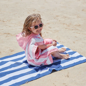 <span class=keywords><strong>Surf</strong></span> Kids rayé microfibre à séchage rapide <span class=keywords><strong>Poncho</strong></span> à capuche serviette de plage serviettes à capuche de qualité supérieure pour filles garçons - Product Image 4