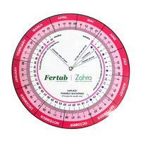 Kunststoff-Umstandskalender mit Drehfunktion, Schwangerschaftstabelle, Rotationskalender, Schwangerschaftsrechner