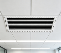 Grille de ventilation ABS rectangulaire pour flux d'air, sortie d'air, montage au plafond, extérieur, hôpital, salle de sport
