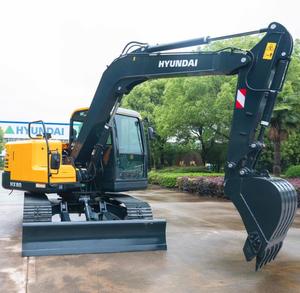 Nouvelle pelle sur chenilles hydraulique Hitachi HX80 de 7 tonnes, chargeuse-pelleteuse, excavatrice pour travaux de terrassement, modèle 2024, capacité de la benne de 0,32 m³, Hyundai - Product Image 5
