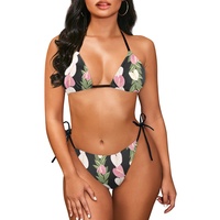 Custom Logo Hoge Kwaliteit 2 Stuks Badmode Sexy Bikini Sets Driehoek Top Hoogbouw Bikini Plus Size Badpakken Voor Vrouwen 2025