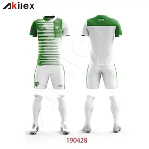 Akilex China Leverancier Custom Design 21-22 Team Sport Groen Mexico Voetbal Jersey