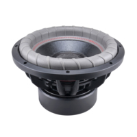 Subwoofer audio de haute qualité 2x1250W anti-rouille, haut-parleur de 12 pouces noir pour voiture