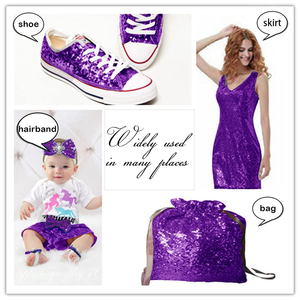 Tela de Malla con Lentejuelas Moradas de 3 mm, Redonda y Plana, con Bordado de Encaje Elástico, para Vestidos de Fiesta de Bodas Africanas y Manteles con Brillantina, Gran Venta - Product Image 6