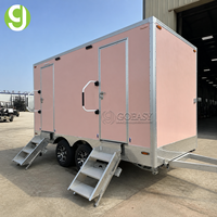 Miroirs pleine longueur Goeasy pour toilettes à 2 postes, remorque de toilettes de luxe résistante aux odeurs pour salle de bain
