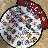 Pins en émail sportifs personnalisés : Équipe de basketball, ballon de basketball, NBA, pin sportif avec logo
