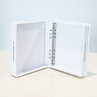 Carpeta Archivadora Personalizada A4, Carpeta Rígida de Cartón con 3 Anillas Metálicas, Carpeta para Tarjetas Coleccionables
