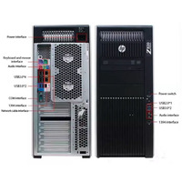 Station de travail tour d'occasion HPE Z820 E5-2620v2 avec disque dur 500 Go – Compatible Z800, Z820, Z840