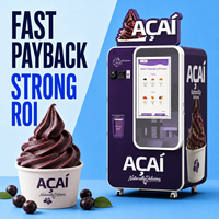 Máquina Expendedora de Acai Bowl y Helado Suave para Cafeterías Comerciales, Tiendas de Postres y Locales Comerciales