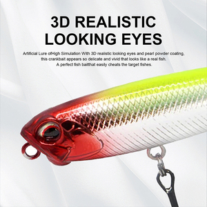 Señuelos de Pesca Tipo Lápiz de 12 Colores, 65mm, 100mm, 110mm, Señuelos Flotantes de ABS Tipo Walk the Dog para Pesca de Culter Alburnus y Lubina - Product Image 5