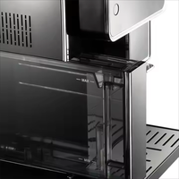 Cafetera Espresso Eléctrica Totalmente Automática con Pantalla Táctil, Acero Inoxidable, 15 Bares de Presión, Tanque de Leche, Programable, Autolimpiante 1-2