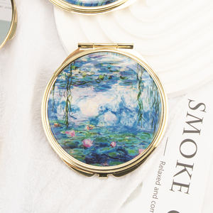LOGOTIPO personalizado OEM 70CM Metal compacto maquillaje MirrorTourist atracciones regalos <span class=keywords><strong>Van</strong></span> <span class=keywords><strong>Gogh</strong></span> <span class=keywords><strong>pinturas</strong></span> al óleo espejo de tocador - Product Image 3