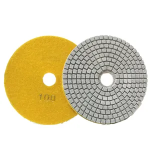 Tamponi per lucidatura diamantati a secco/a umido da 5 pollici 125mm dischi abrasivi flessibili per molatura di dischi abrasivi in pietra di cemento di marmo di granito