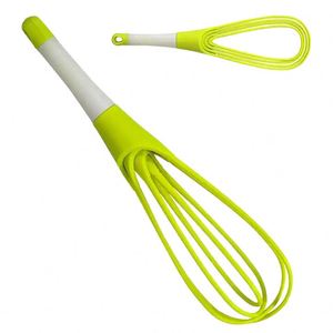 2 in 1 Kitchen Cooking <b>Plastic</b> Whisk Tool Rotary Manual <b>Egg</b> Beater - Product Image 2
