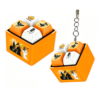Porte-clés anti-stress canard rigolo qui couine, animal lumineux à bouton-poussoir vocal, porte-clés clavier 26 touches, jouet électronique sensoriel
