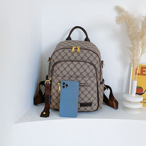 Mochila de Material PU de Alta Calidad. Estilo de Dama a la Moda. Mochila con Patrón Geométrico Retro.213 - Product Image 3