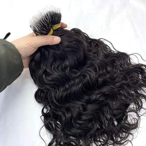 Extensions de cheveux en plastique <span class=keywords><strong>dur</strong></span> transparent avec pointe nano, cheveux en kératine de qualité supérieure, anneaux nano en plastique, cheveux vierges vietnamiens - Product Image 2
