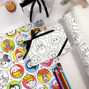 Wholesale Customizable Printed Coated <b>Paper</b> Gift Wrapping Roll Disposable - Product Image 3