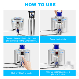 Dry <b>Ice</b> <b>Maker</b> Machine Food Grade - Ultra Dense Block 2 in 1 Portable Mini Dry <b>Ice</b> <b>Maker</b>/Glass Chiller Machine to Produce Dry <b>Ice</b> - Product Image 3