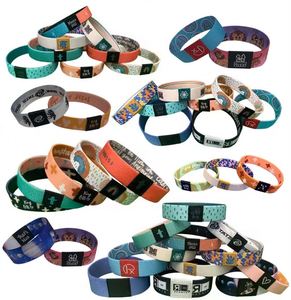 Pulsera Deportiva de Poliéster Sublimado con Logotipo Personalizado a Bajo Costo, Impresión a Todo Color, para Fiestas, Deportes, Festivales, Tejida y Elástica - Product Image 2