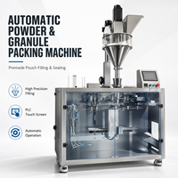 Machine d'emballage automatique de poudre en doypack avec remplisseur à vis sans fin, contrôle PLC et solution de personnalisation de la taille du sac
