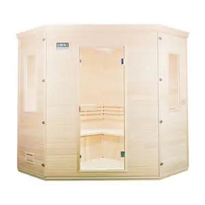 Portable Hemlock Wood Home Barrel Sauna Bath Dry And Wet Steam Room Far Infrared indoor Sauna