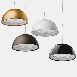 Neueste dekorative Form LED Pendel leuchte runde Kronleuchter Pendel leuchte große einfache Metall Pendel leuchte