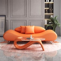 Ensemble de canapés au design unique et contemporain Mobilier de maison moderne pour appartement et chambre à coucher Tissu tendre avec style hôtelier vintage