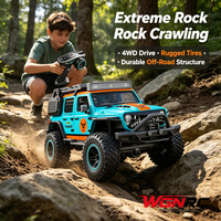 WGNRC SG206PRO Camion RC tout-terrain de loisir à l'échelle 1/20, 4x4 entièrement proportionnel, voiture RC d'escalade, voiture RC d'escalade à balais de charbon