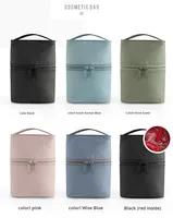 Trousse de Maquillage Coréenne en Nylon, Petite Pochette à Pinceaux, Organisateur Portable Mignon pour Artistes, Étui Cosmétique Zippé