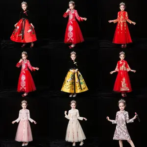SQG 089 Красивая маленькая королева с цветами для девочек, детские сетчатые платья с цветами из тюля для девочек, Рождественская одежда, повседневные летние детские платья на заказ
