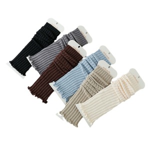 Wave Velvet Leg Warmers Solid Color Knit Winter Spring Autumn Fashion Warmth Slimming Effect - Product Image 5