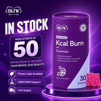 Gummies OKTW Kcal Burn avec extrait de rose pour la suppression de l'appétit, la satiété, la combustion des graisses, la perte de poids, les gummies amincissants en stock