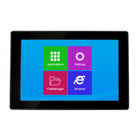 Moniteur tactile HMI 10,1 pouces, PC industriel avec processeur X86 ou ARM, RS485, RS232, RJ45, 4G pour Kiosque/Distributeur automatique/Automatisation