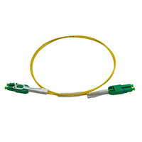 Cordon de brassage fibre optique COMTON Duplex Monomode G.657A1 9µm Jaune Connecteurs LC-LC LSZH/PVC avec languette Push-Pull Certifié ROHS 1m